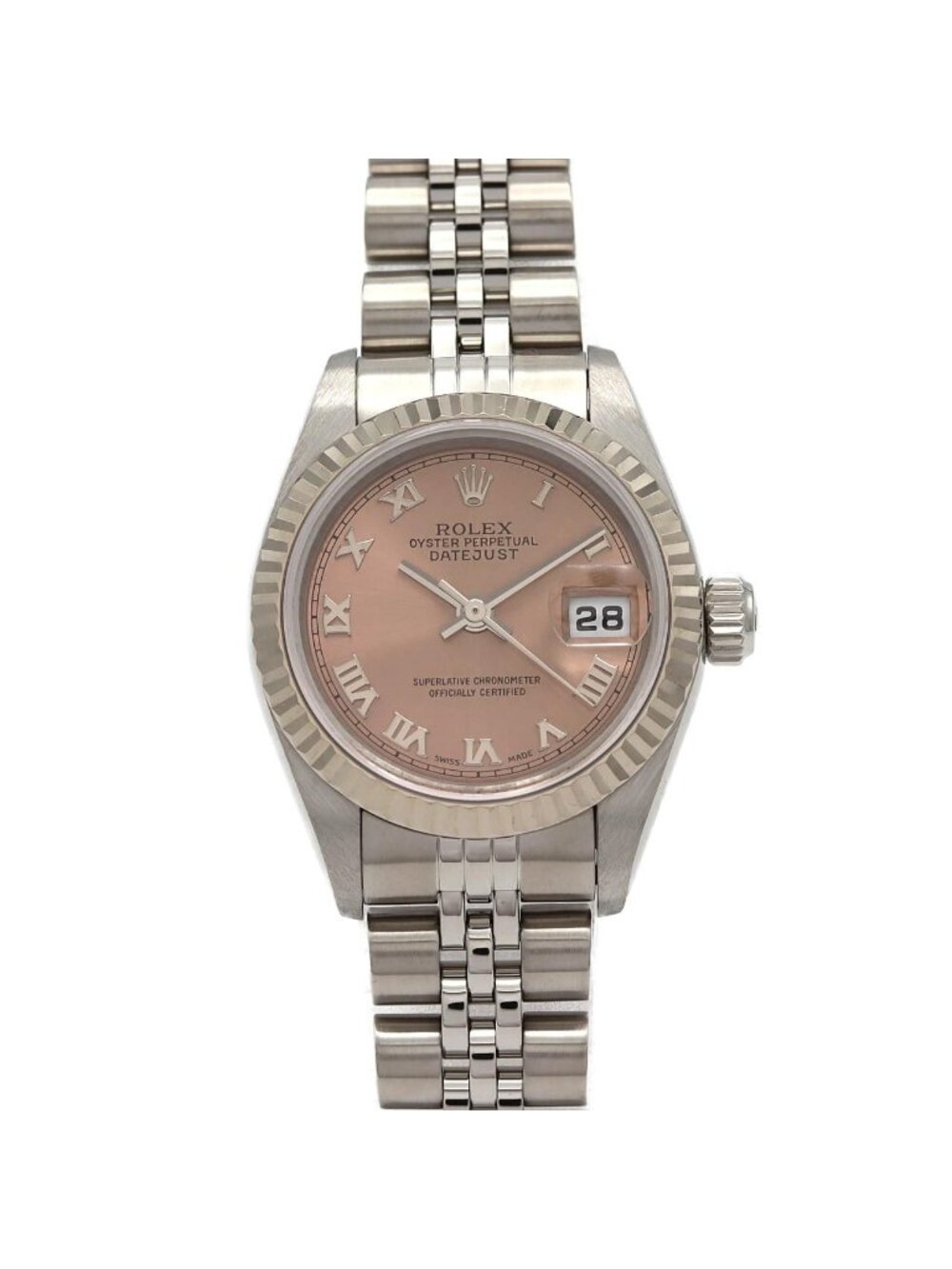 Rolex Datejust Stainless Steel White Gold Automatic